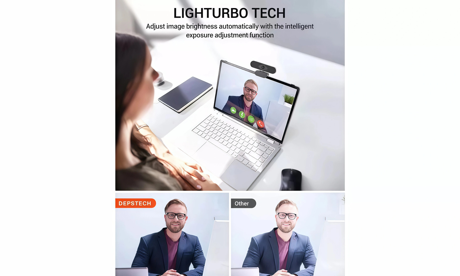 1080P Full HD USB Webcam for PC Desktop Laptop Web Camera with Microphone US