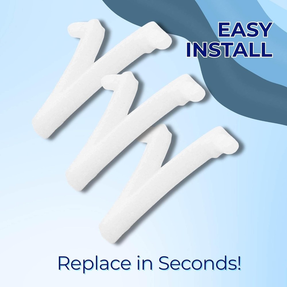 6 Durable V-Clips for Standard Pool Poles - Easy Replacement for Clean Tools