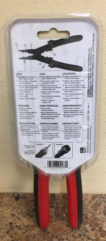 Gardner Bender GS-3589 Coaxial Stripper