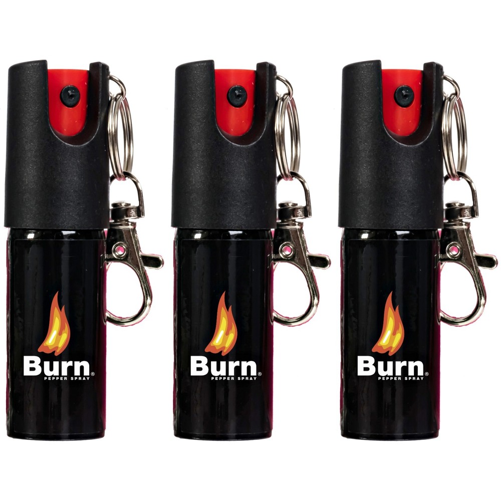 3 PACK BURN Pepper Spray 1/2oz Self Defense Security Protection