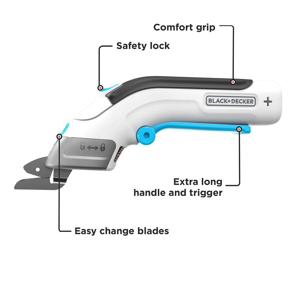 BLACK+DECKER 4V MAX* Craft Scissors - BCSC115FF