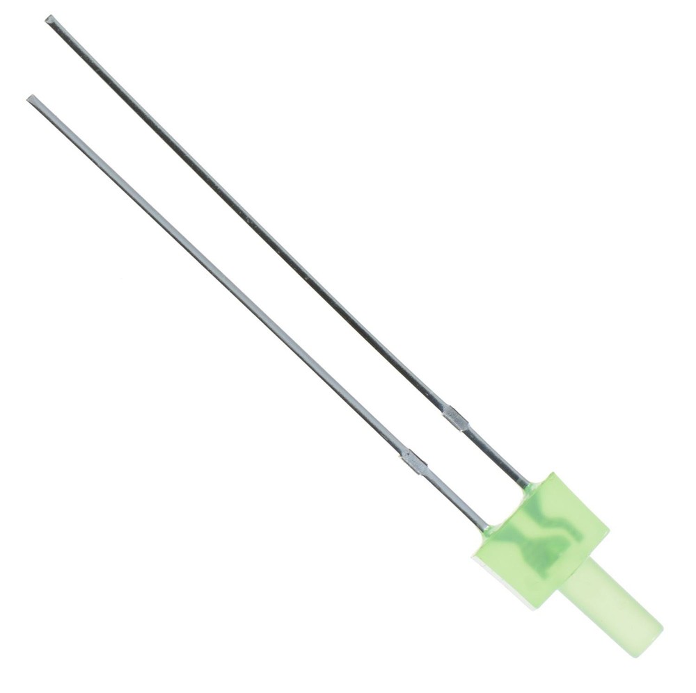 50 x Green 2mm Lighthouse Diffused LED