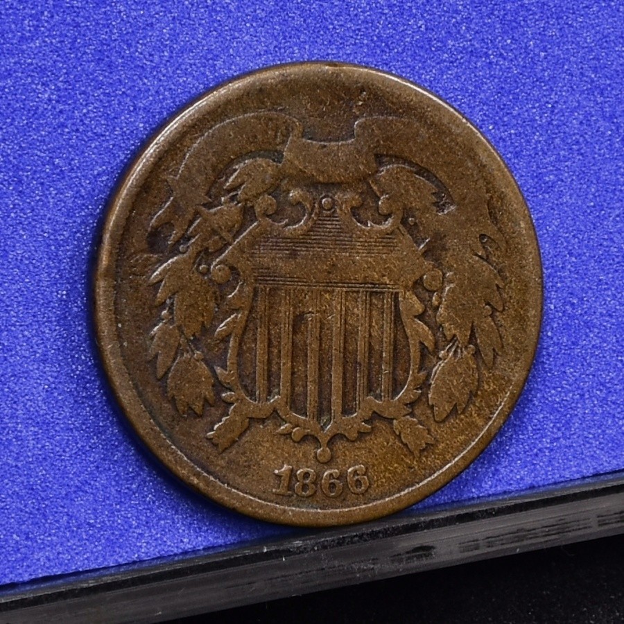 1866 Two Cent Piece - Good (#59535-L)