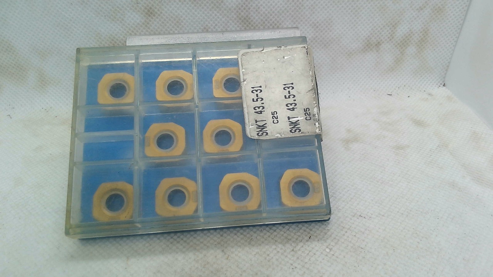 (10 Inserts) Valenite SNKT 43.5-31 C25, Carbide milling insert