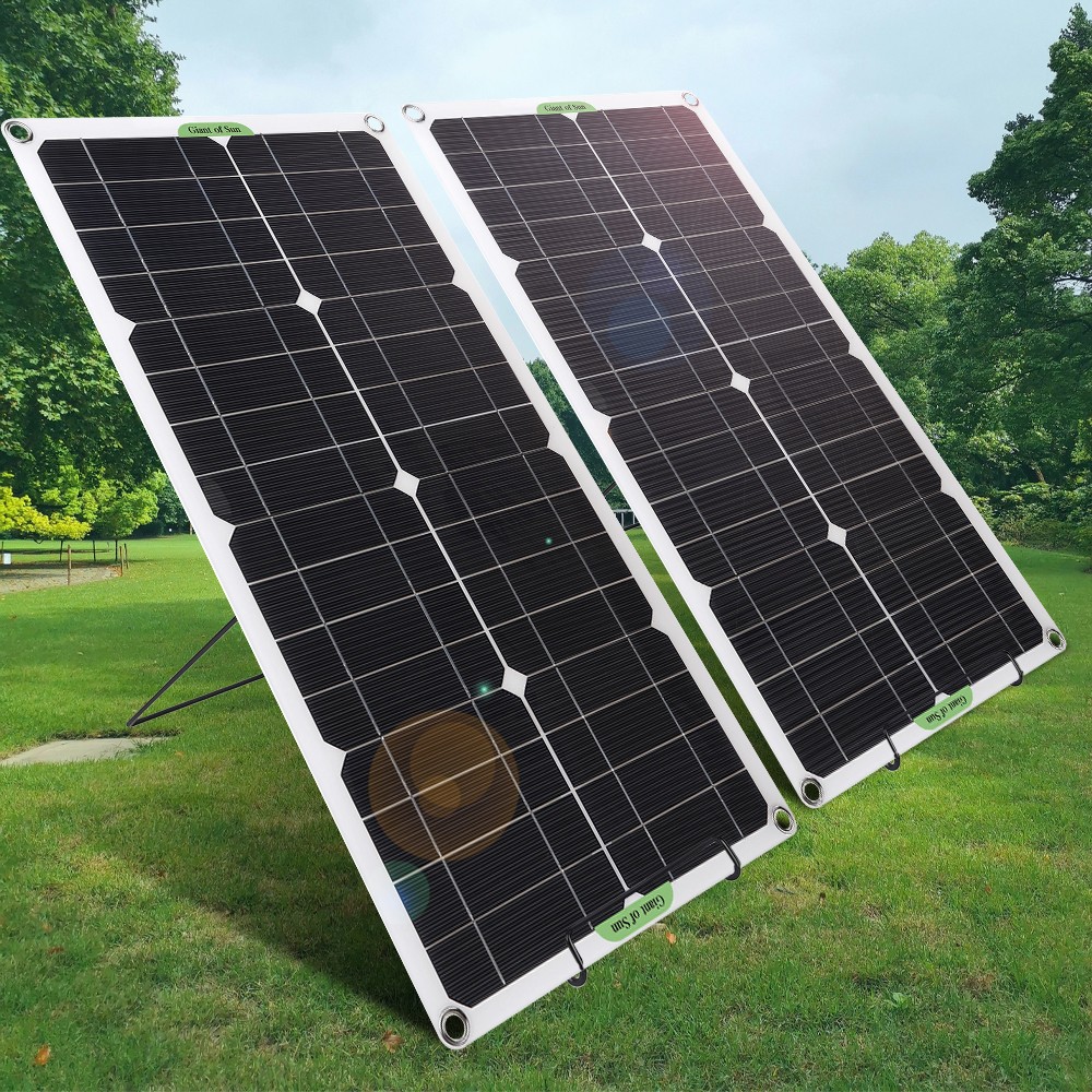 4x Lightweight Solar Panel Mounting Brackets Carbon Steel Foldable Support Stand