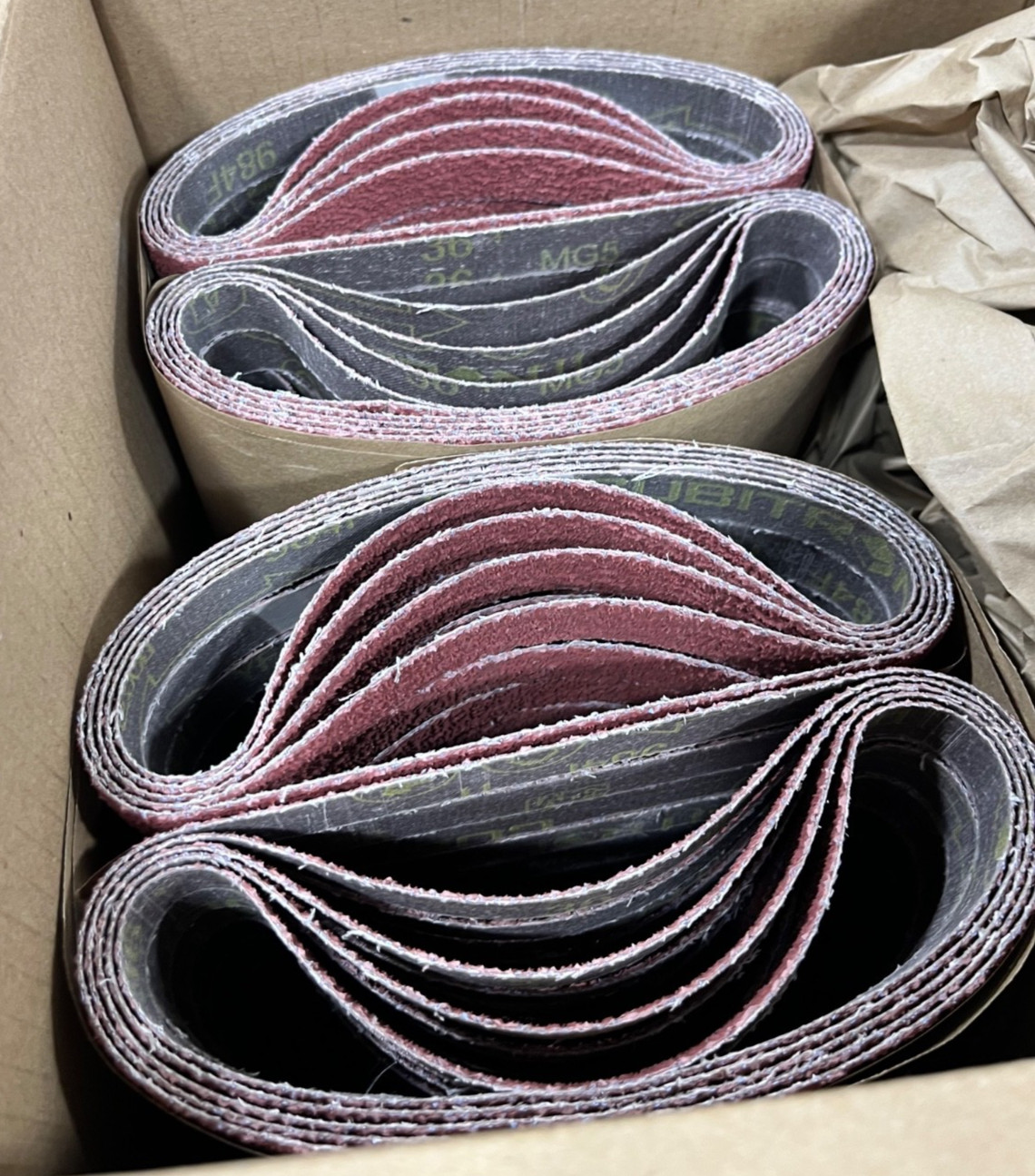 3M 984F Cubitron II 55064 Ceramic Sanding Cloth Belts 3/4 in x 18 in 36+ 10 Pcs