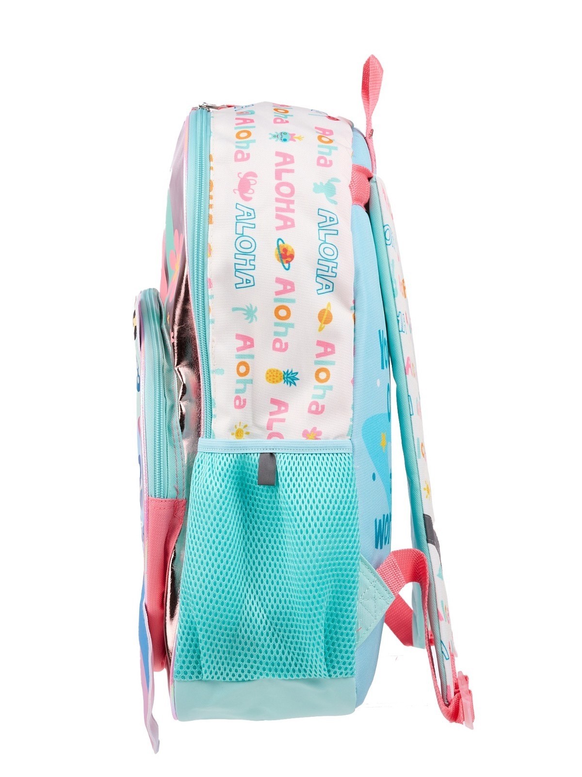 Disney Lilo & Stitch Girls' 17" Iridescent Rainbow Scrump Backpack NEW