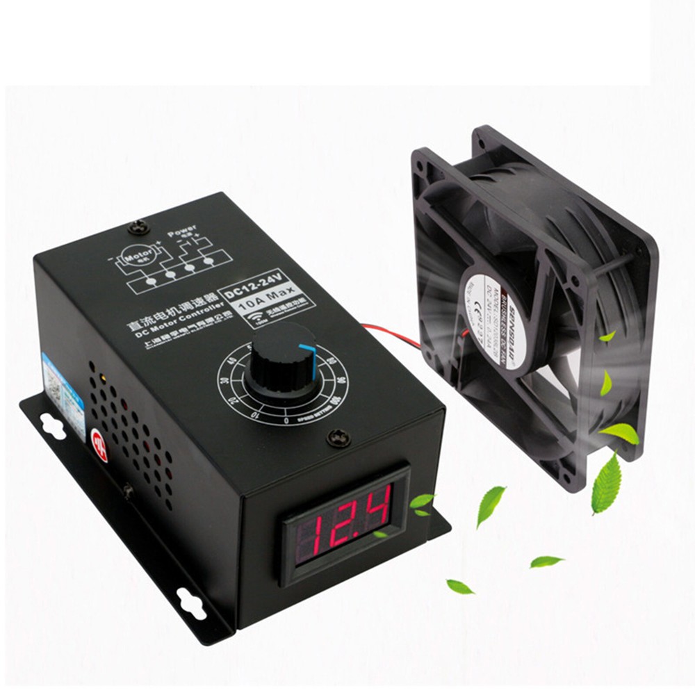 Wireless Remote Control Digital Display DC Motor Speed Controller Speed Switch