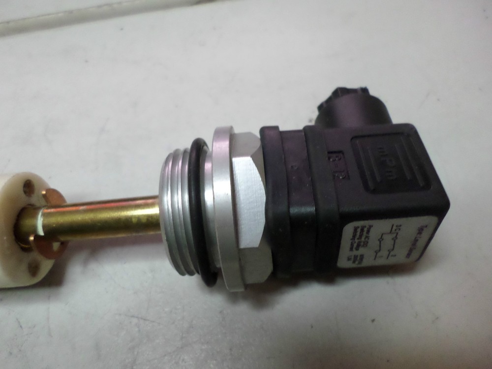 FLOAT LEVEL SENSOR - DUAL HI/LO Din Plug -- Shaft 400mm long - Threaded Body