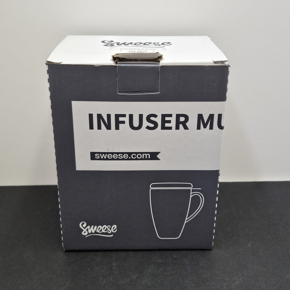 New In Box Sweese Tea Infuser Mug 15oz White