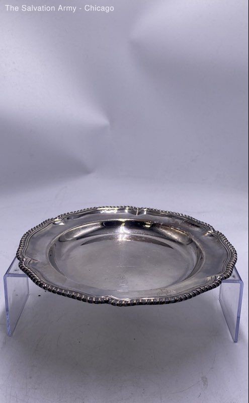 Kitchenware Tableware Round Shape Large Serving Silver Plate Tray