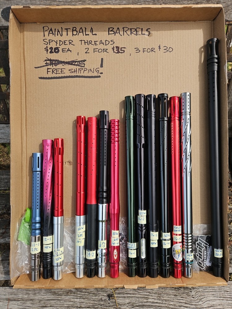 Spyder Paintball Marker Barrels