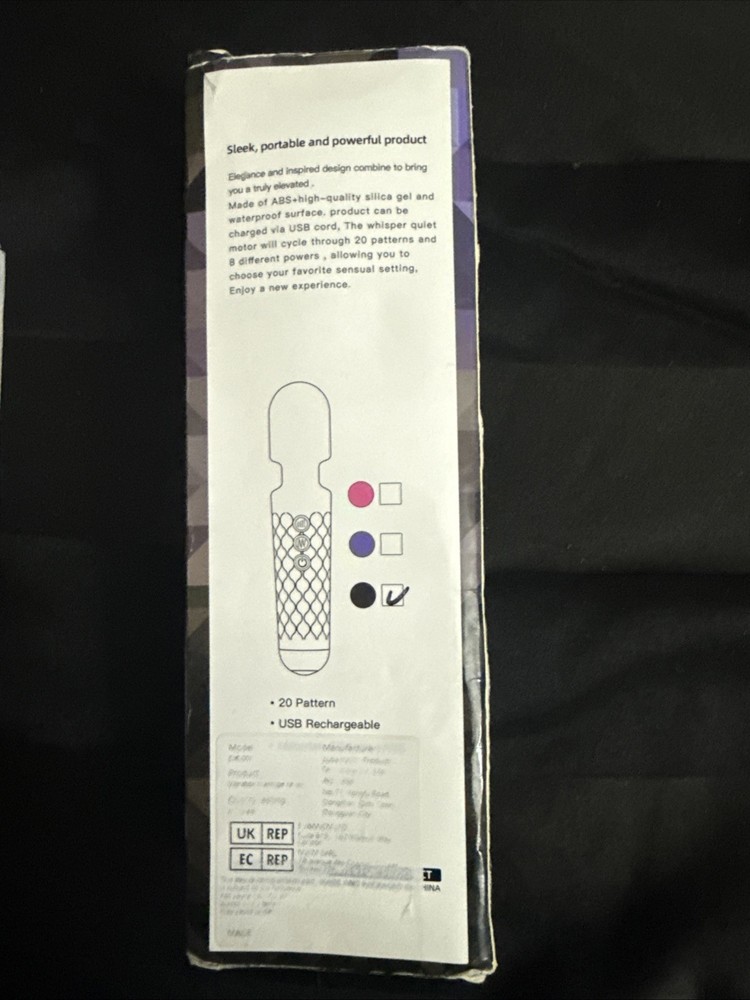 Women’s Black Handheld Massager