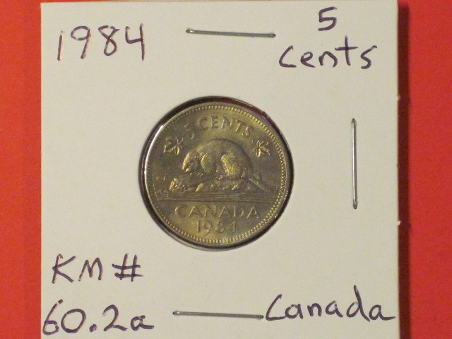 1984 Five Cents- Canada - KM# 60.2a / Very nice example