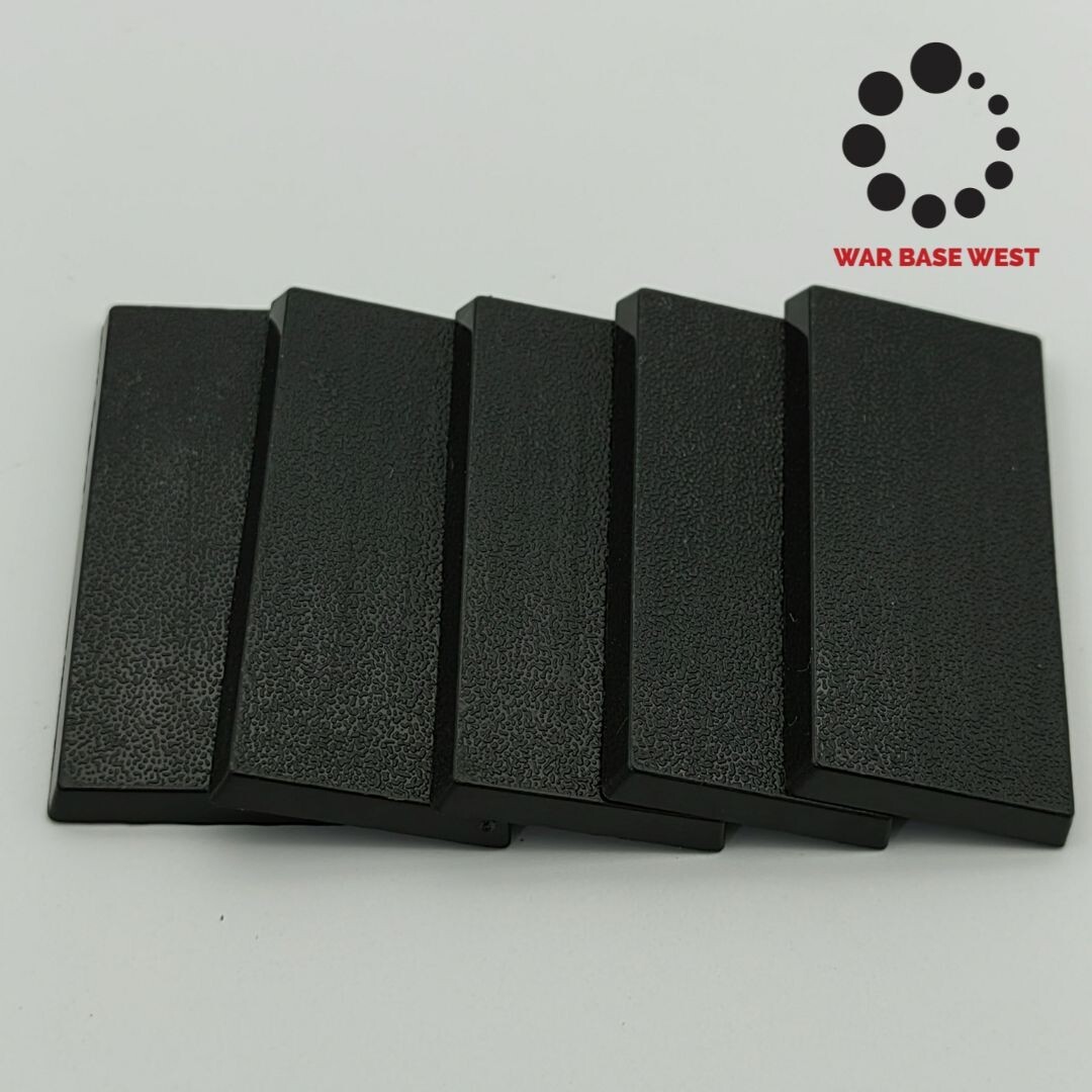 Lot Of 5 25mm X 50mm Rectangular Calvary Bases Used For Warhammer Fantasy