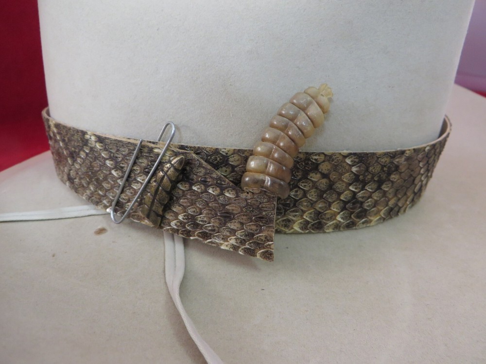 WESTERN DIAMONDBACK RATTLESNAKE HAT BAND