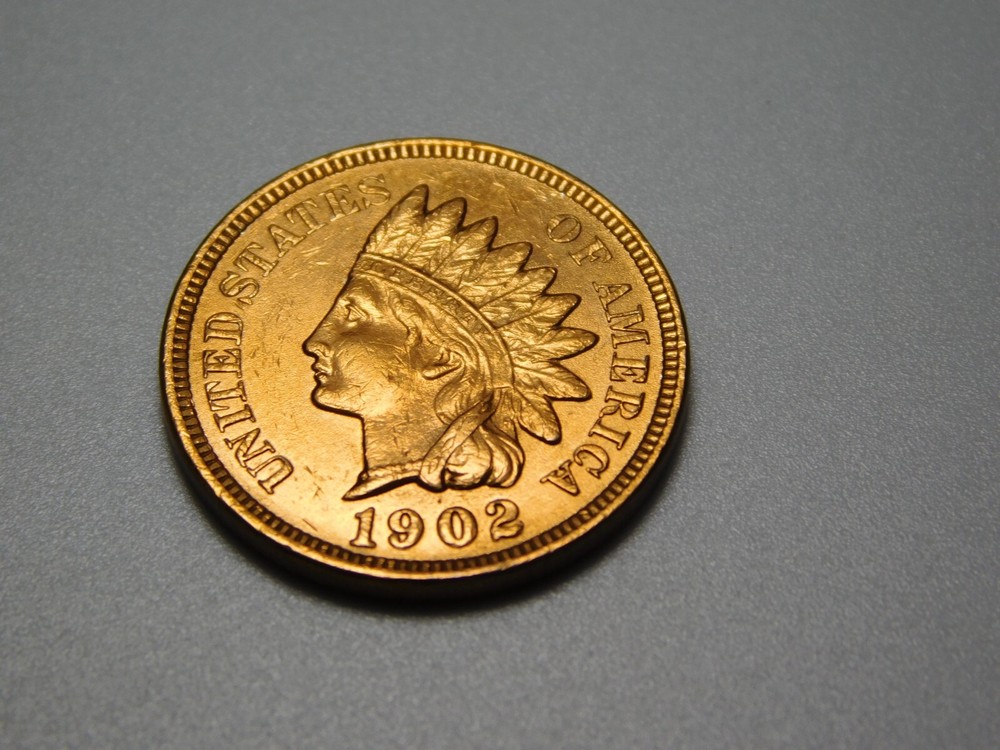 US COIN 1902 INDIAN HEAD PENNY CENT