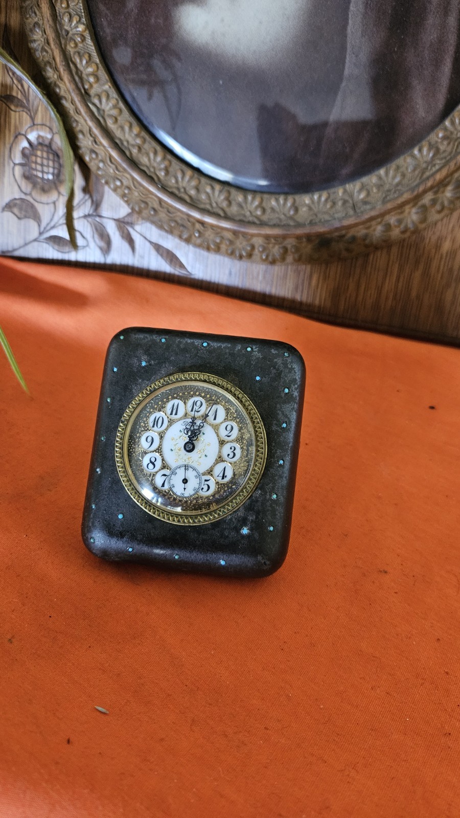 ANTIQUE PLOJOUX GENEVE Victorian, Swiss Desk Clock Working