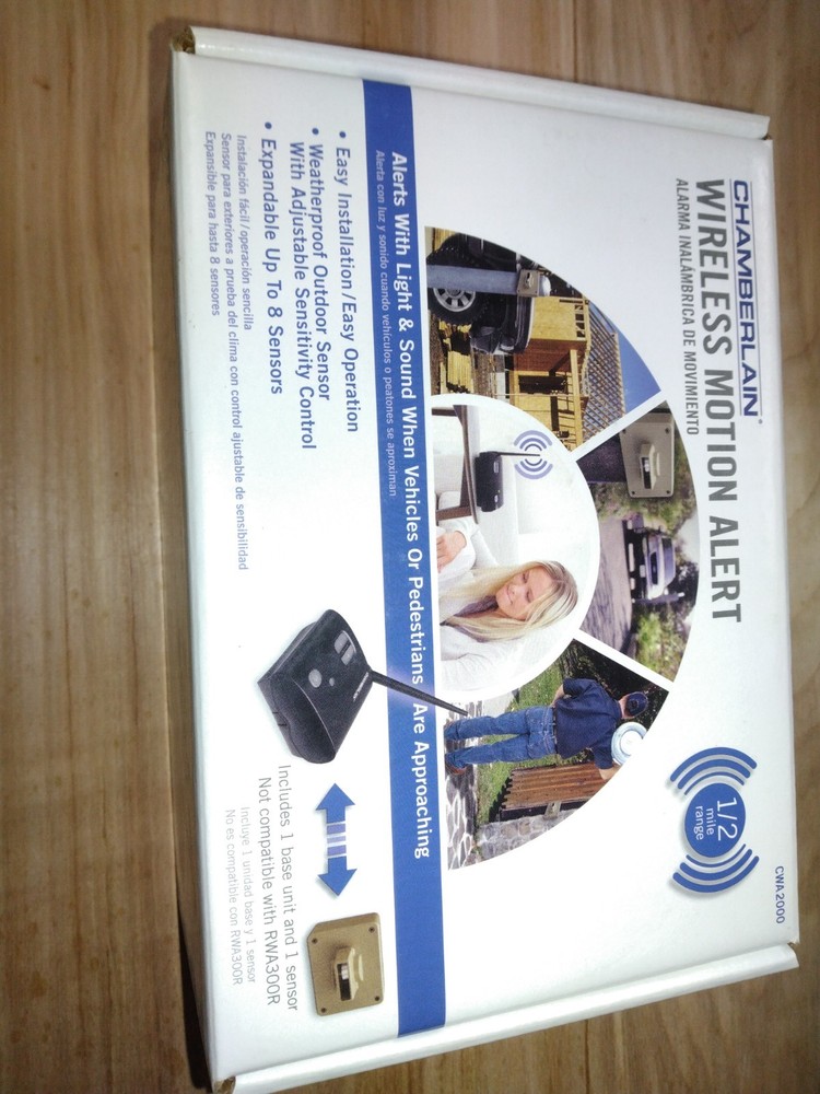 NEW Chamberlain CWA2000 Outdoor Wireless Motion Alert Sensor