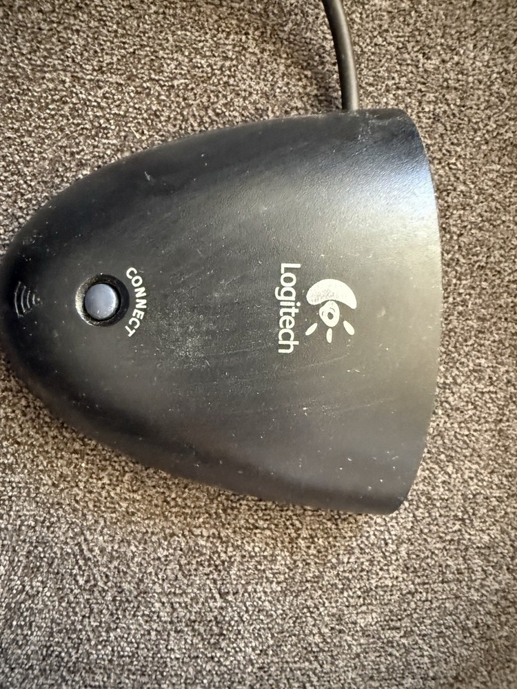 Logitech Fast RF Cordless Mouse Receiver Black 803192-0000 Wired