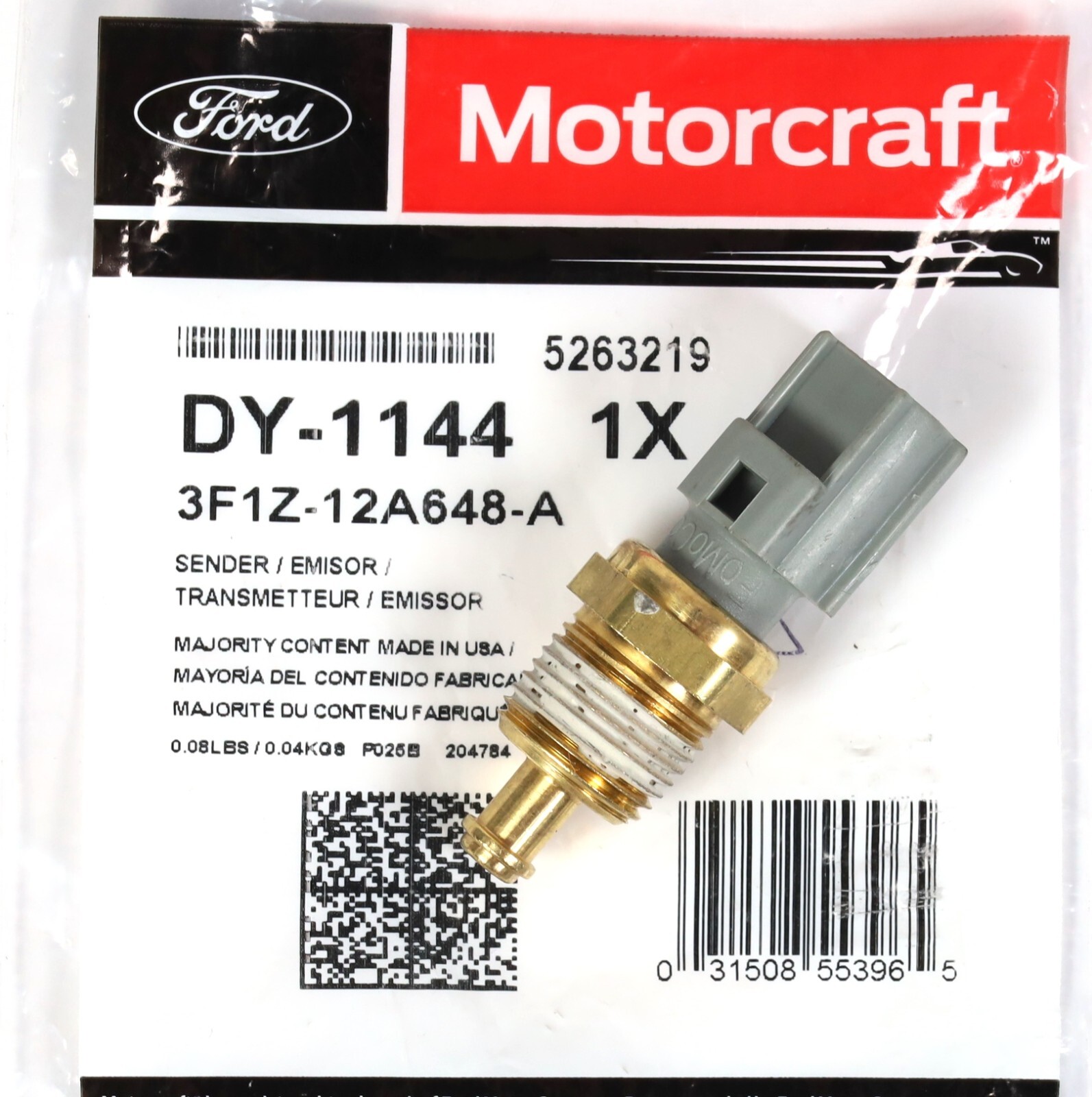 New OEM Ford Motorcraft F250 F350 7.3L 6.0L Powerstroke Diesel Oil Temp Sensor