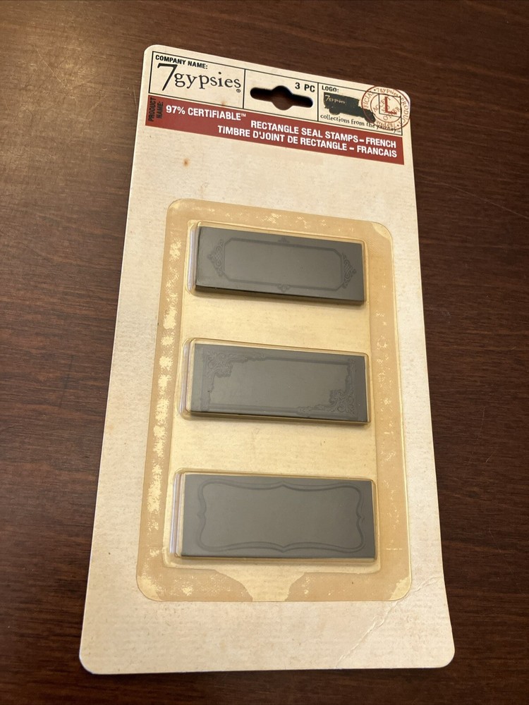 7gypsies 3 PC Rectangle Seal Stamps