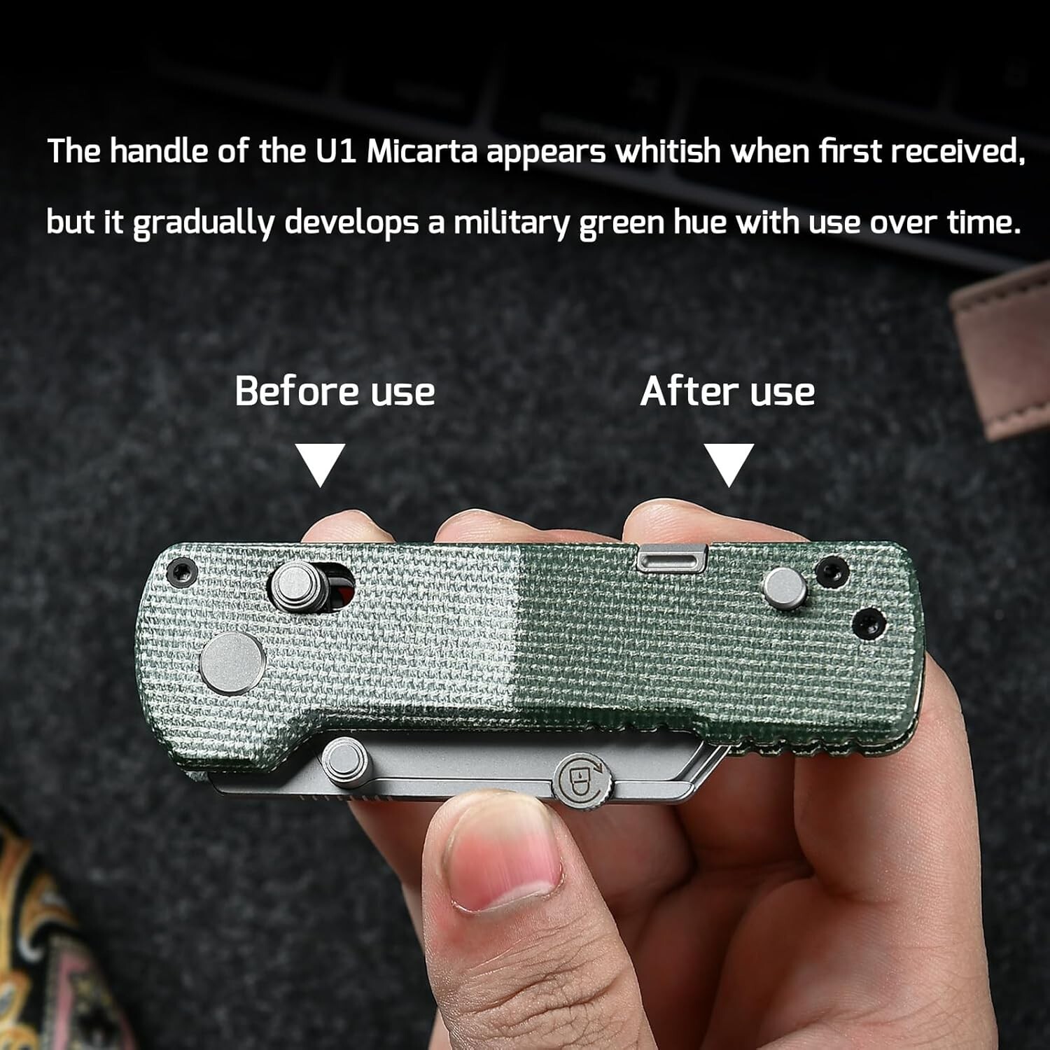 OKNIFE U1 Pro Multitool Folding Utility Knife with Folding Screwdriver Rail Lock