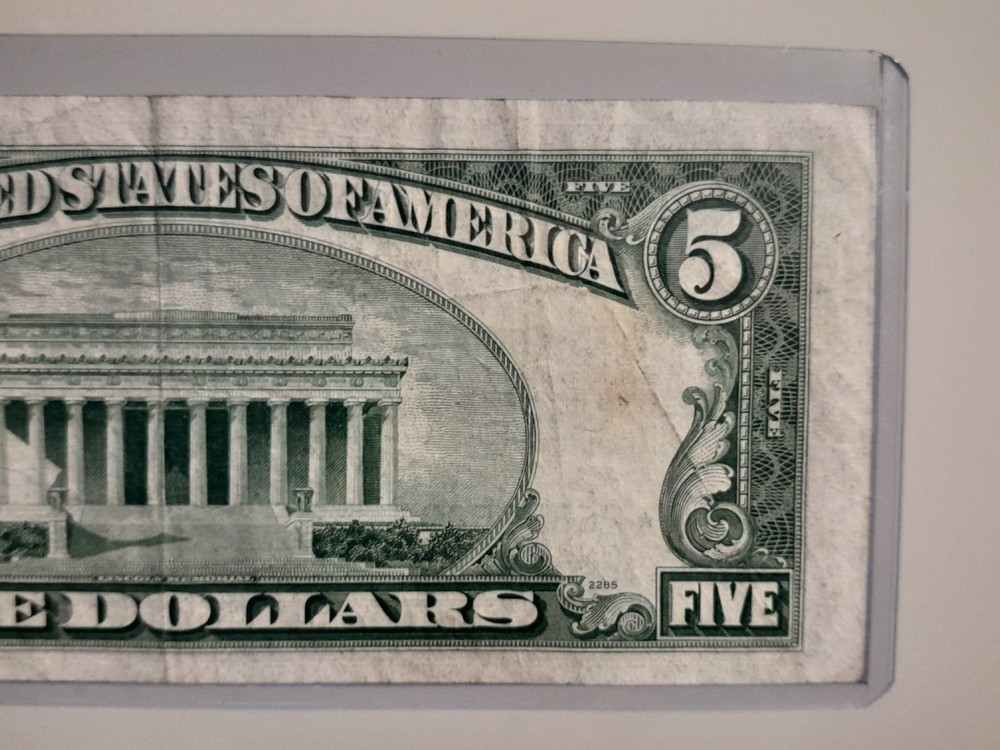 1953 A $5 Silver Certificate Star Note XF