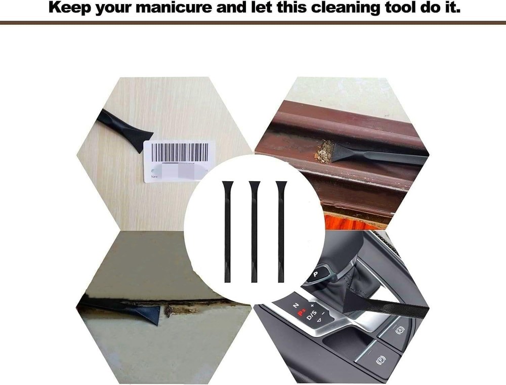 Versatile 6" Plastic Scraper Tool Set - Ideal for Removing Labels & Stains