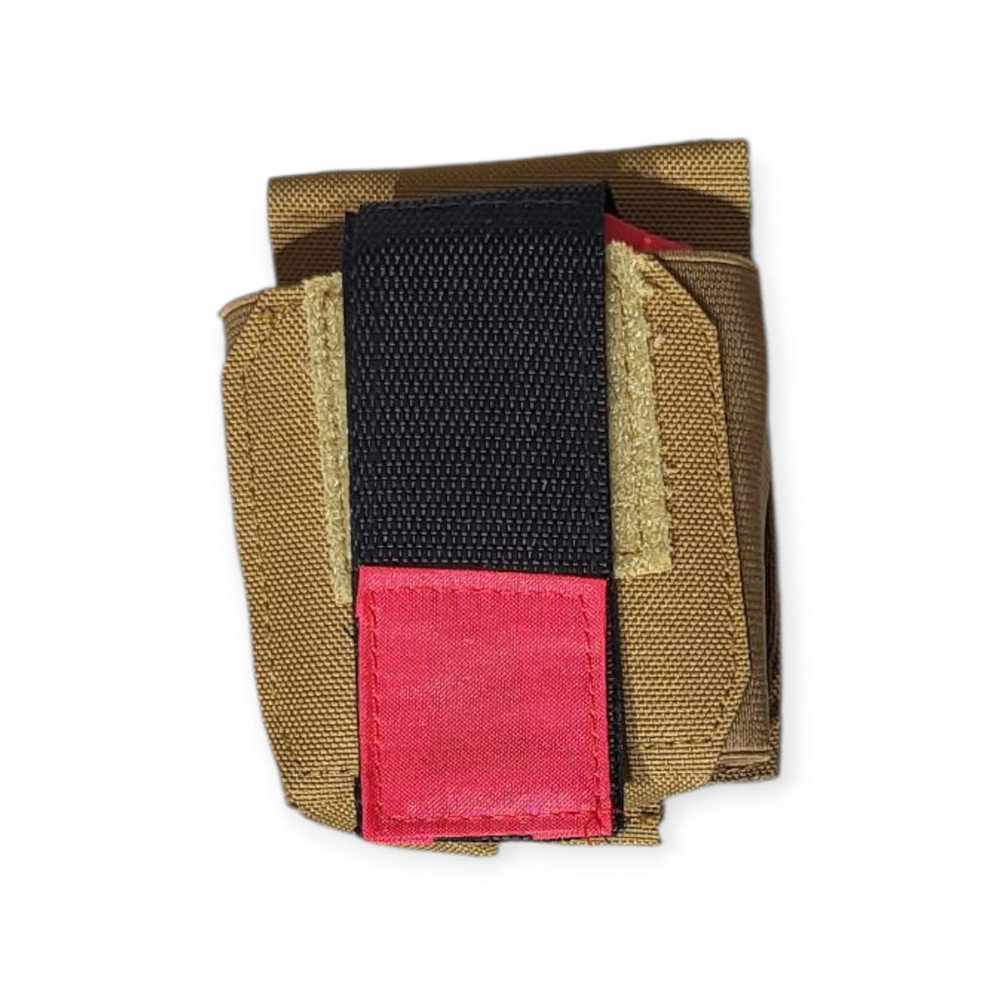 Airsoft Bright Red Dead Rag Quick Deploy Pouch Molle TAN Color