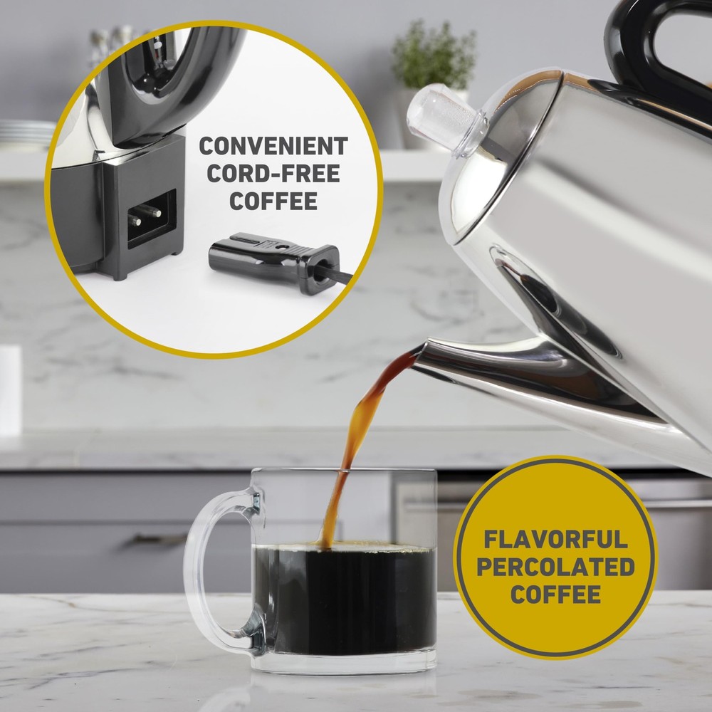 Electric Coffee Percolator Classic Style Maker