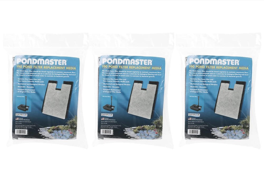 Pondmaster PMK190 Replacement Filter Pads 12195 ( 3 Packages )