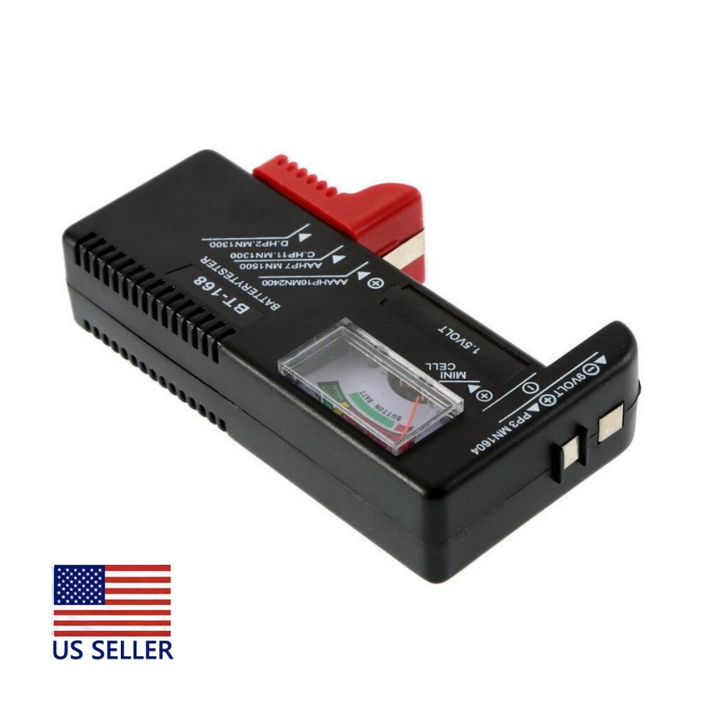 AA/AAA/C/D/9V/1.5V Universal Button Cell Battery Volt Tester Checker BT-168