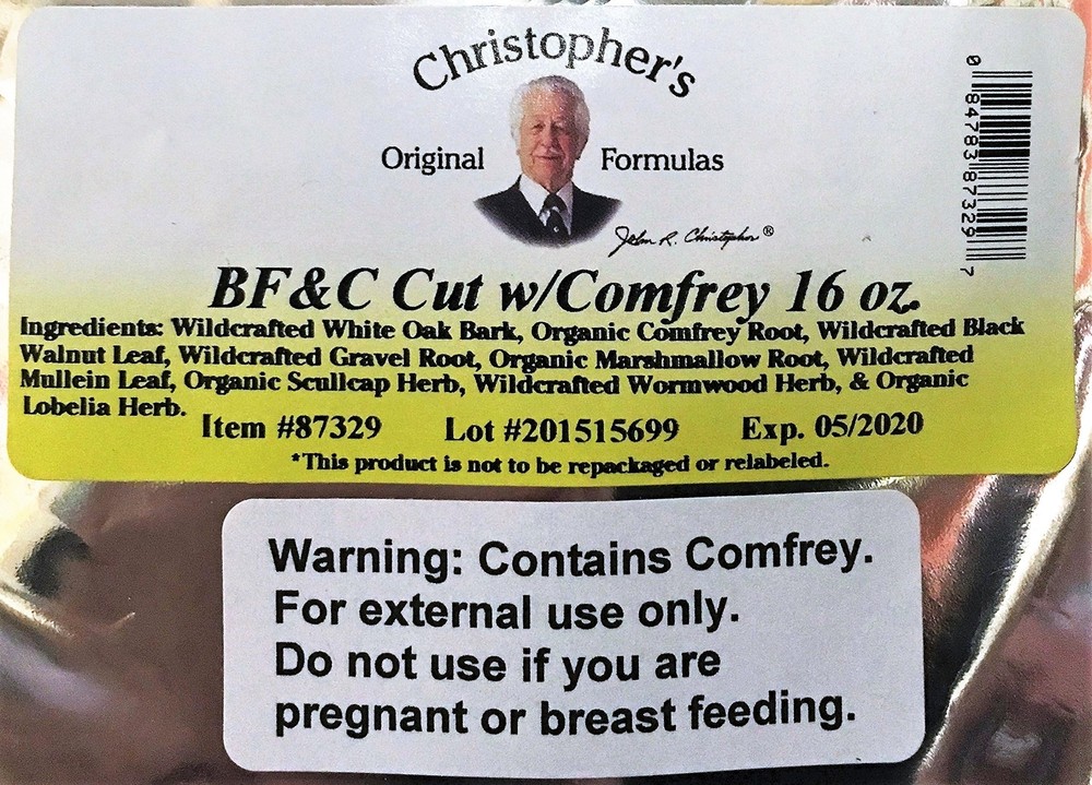 Christophers Original Formulas Bf&c Cut W/Comfrey 16 Oz