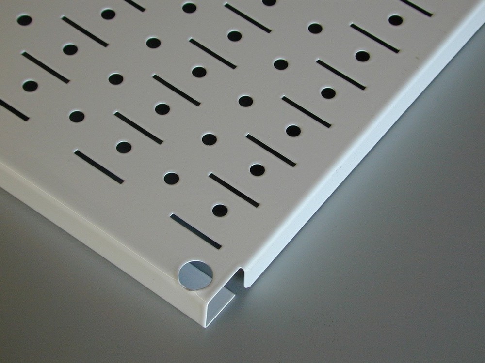 Pegboard 32in x 16in Red Metal Pegboard Tool Board Panel