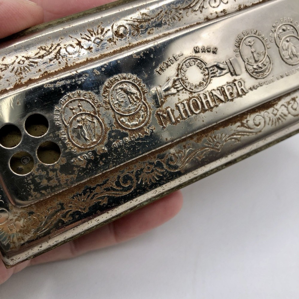 Vintage Hohner Echo Harp 54/64 Harmonica w/ Original Box /b