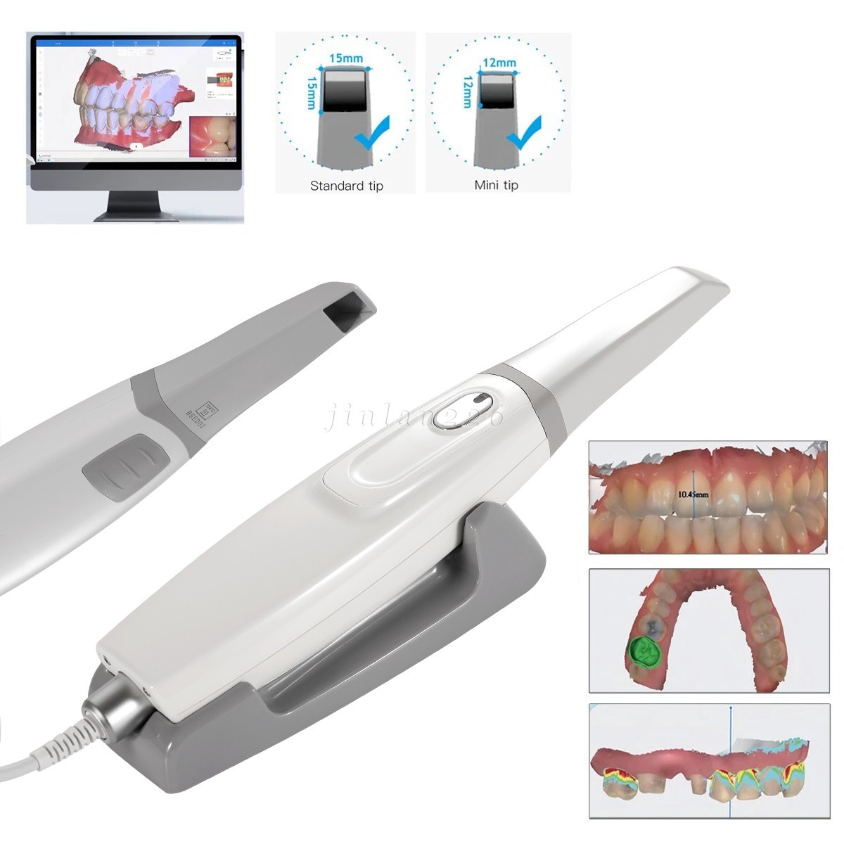 Intraoral Dental Scanner -Free Shipping Real-time Display Software w/Scanning SW