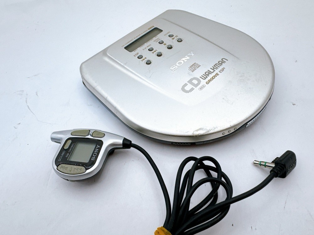 Sony D-E800 CD Walkman Portable ESP Player with Remote Tested Working