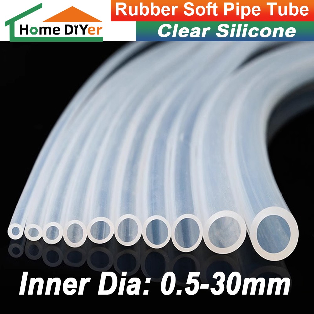 Clear Silicone Tube Food Grade Rubber Soft Pipe Beer Milk Drink Pipes Water Hose