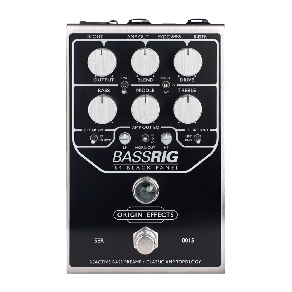 Origin Effects BassRIG 64 Black Panel Preamp Pedal