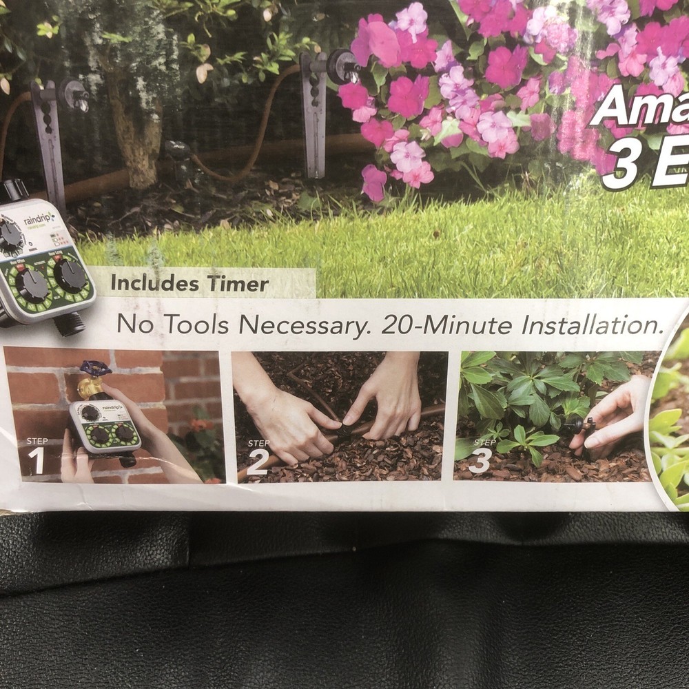 Raindrip Flower Shrub and Tree Kit with Timer Auto Watering S3