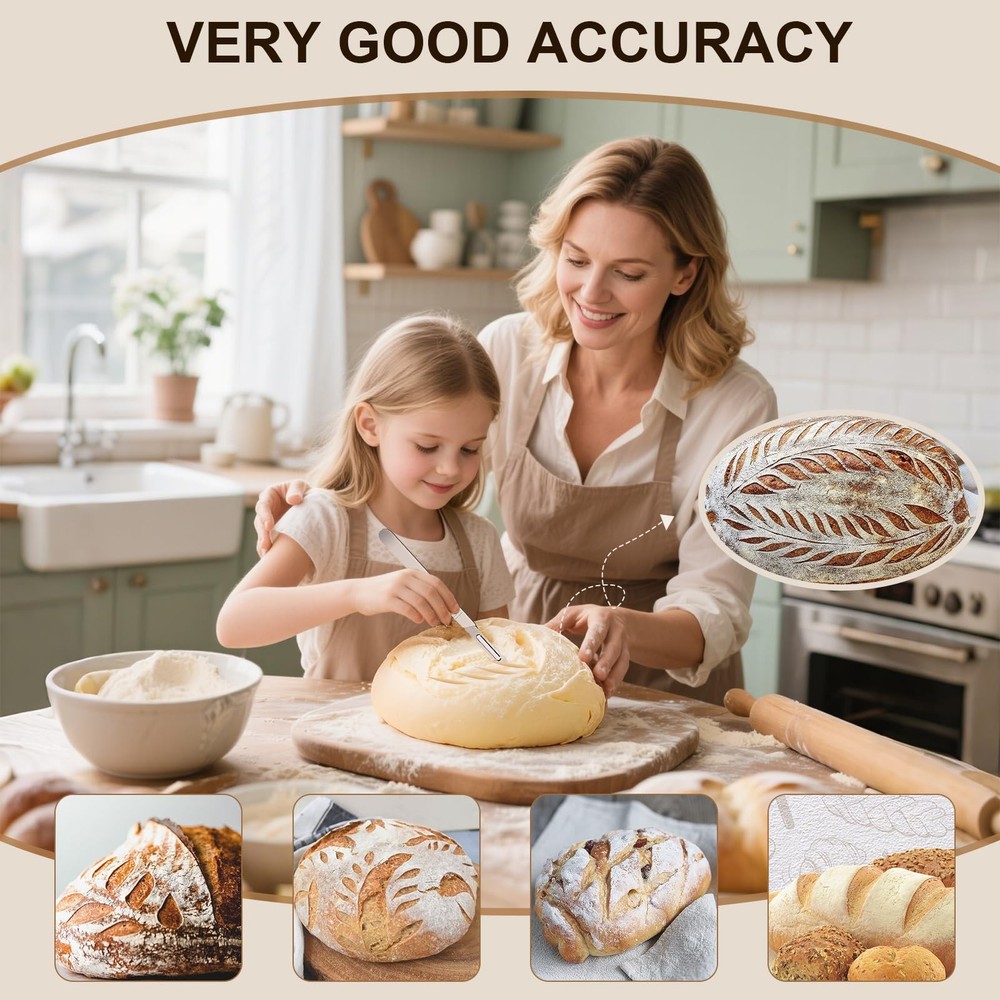 Bread Lame & Sourdough Scoring Tool - Professional Bread Scoring Tool with 10 U