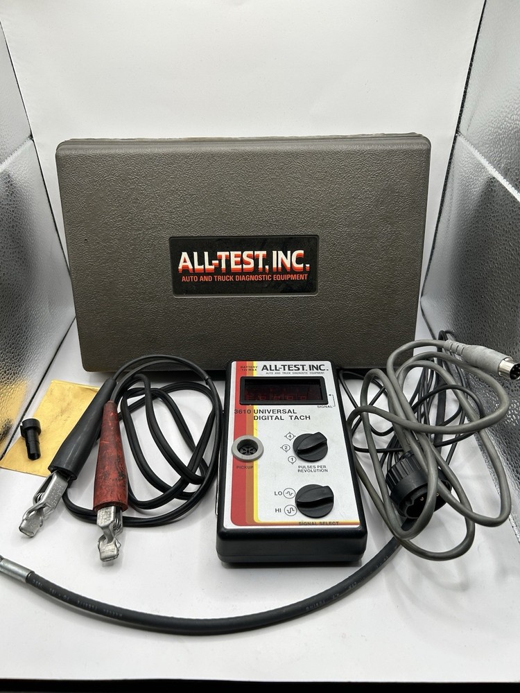 All Test Universal Digital Tach Tachometer Complete Kit