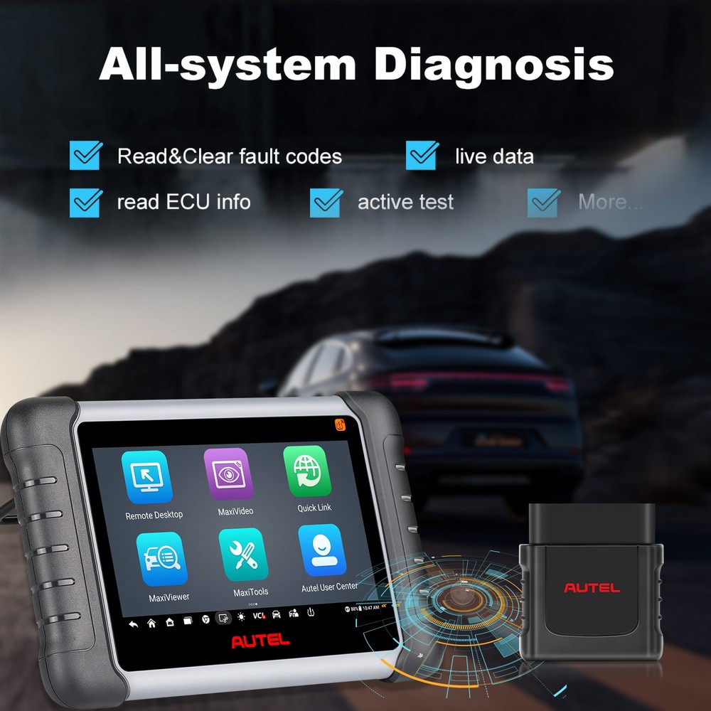 Autel MaxiPRO MP808Z-TS Diagnosis Scanner E.CU Coding TPMS Relearn FCA AutoAuth