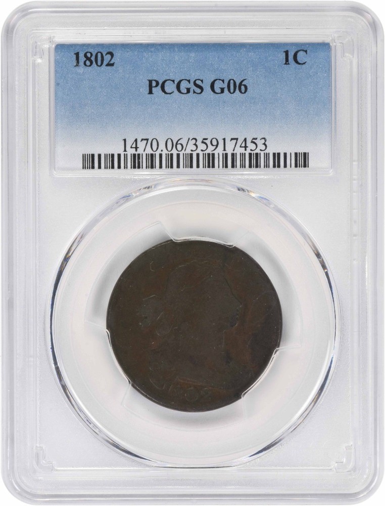 1802 Large Cent G06 PCGS