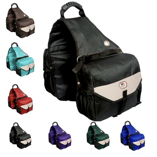 Majestic Ally Horse Saddle Bag ,Insulated Cooler, Reflective insulated Pockets.