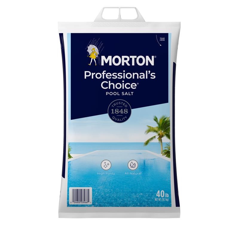 Morton 12466 Professionals Choice Granule Pool Salt 40 lb
