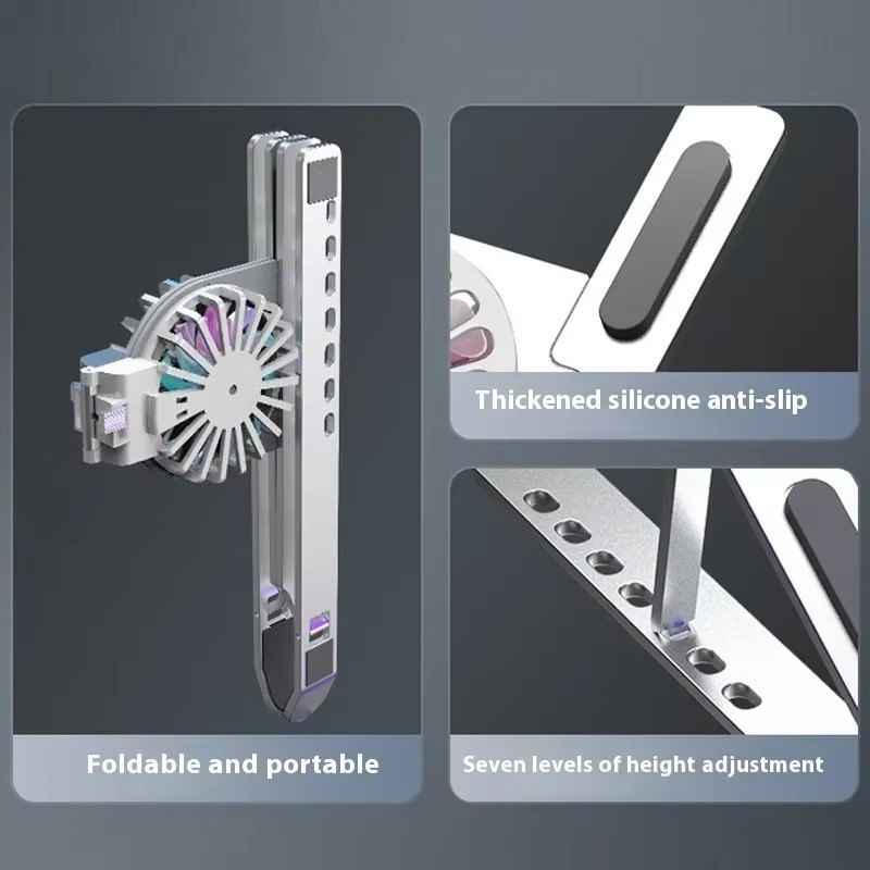 Adjustable Aluminum Laptop Stand Foldable Cooling Riser for MacBook Samsung Dell