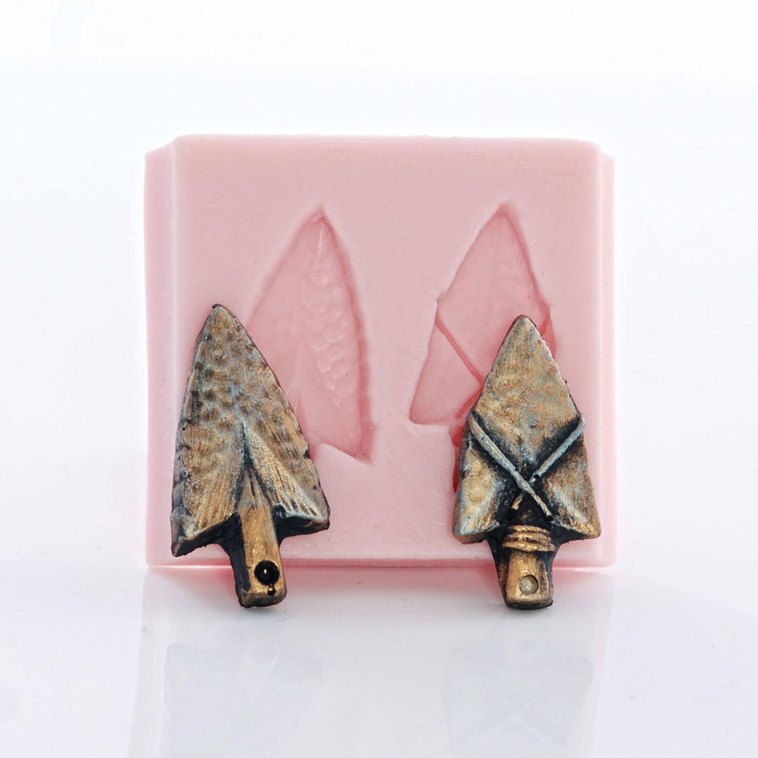 Arrowhead Silicone Mold - Polymer Clay, Metal Clay, Resin - Food Safe (954)