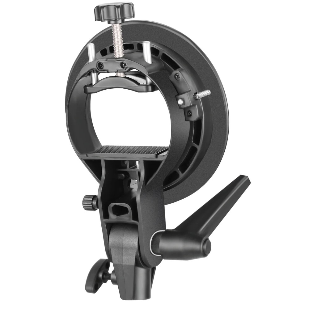 S Type Bracket Stable Bowens S Mount Holder for Speedlite Flash Snoot Softbox
